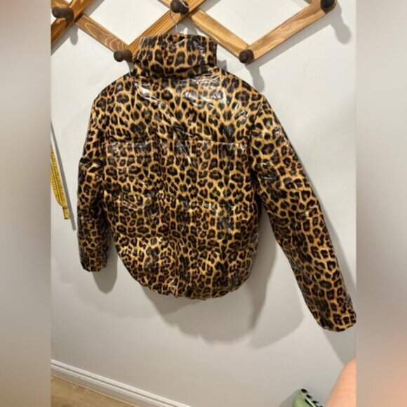 Juicy Couture BLACK LABEL Leopard Print Puffer Jacket - Picture 12 of 14